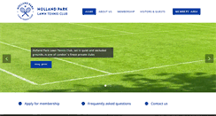 Desktop Screenshot of hollandparkltc.co.uk